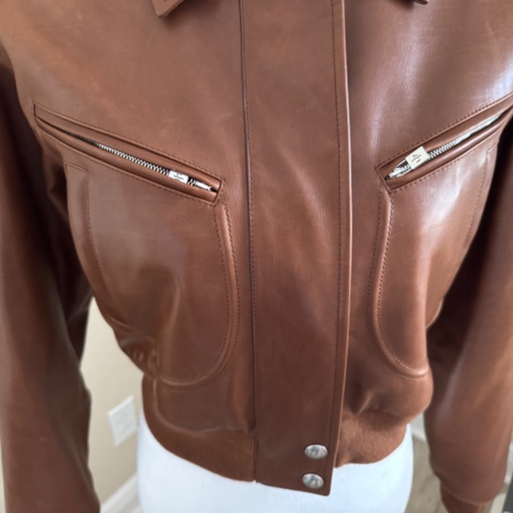 Loro Piana Roldan Soft Calf Leather Bomber Jacket - Picture 6 of 16
